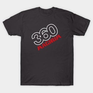 360 Magnum - Badge Design (White) T-Shirt